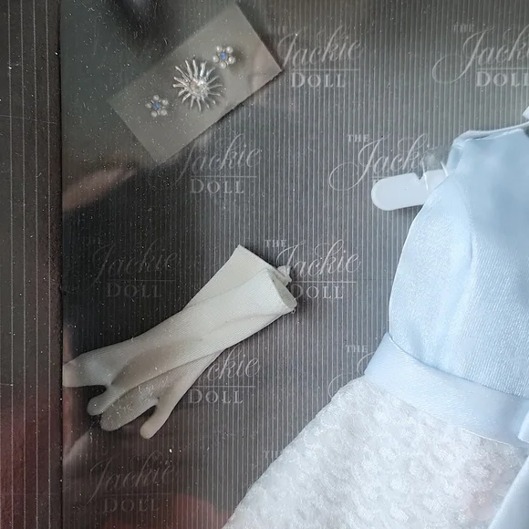 Jackie Doll Accessories White and Blue Dress - Picture 3 of 5